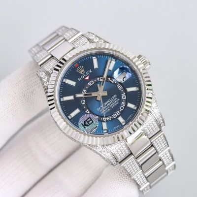 ROLEX Sky-Dweller Bls Replica Swiss Movement 9001 Automatic Movement 42MM Blue Watch